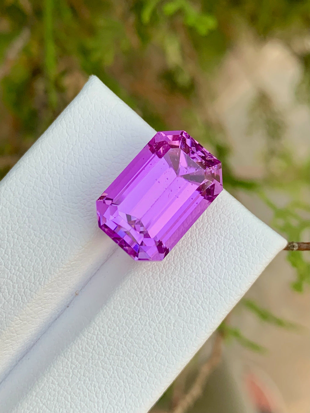 Lilac Kunzite Stone For Jewelry Making, Pink Kunzite Gemstone, 16.15 CT