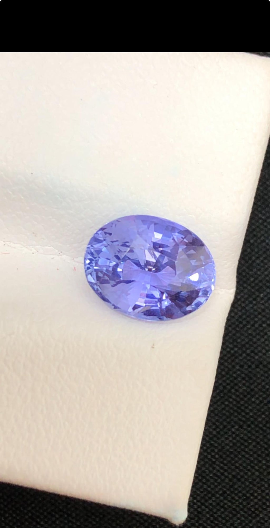 Certified 3.06 Carat Oval Blue Sapphire Gemstone: Untreated Jewelry Stone