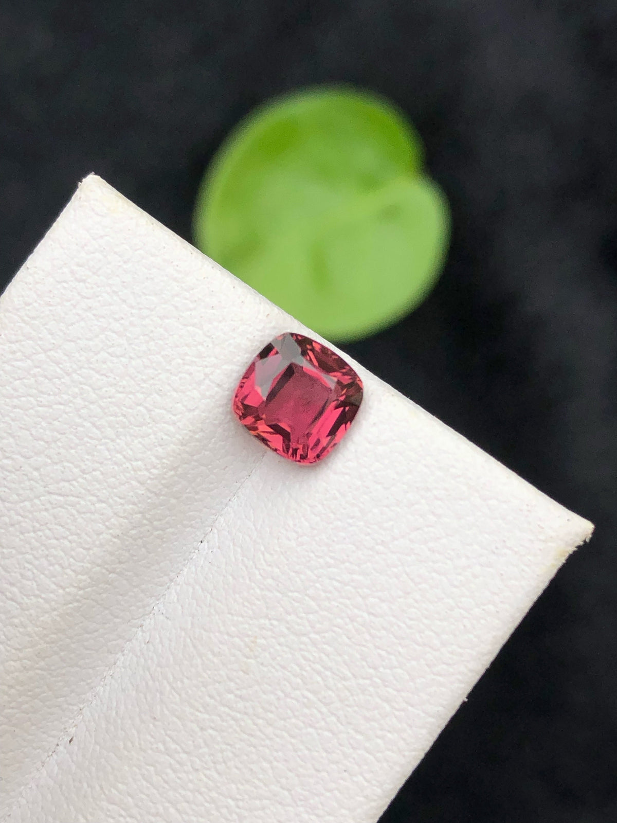 Deep Red Cushion Cut Spinel: Afghanistan Gemstone (1.20 Carat)