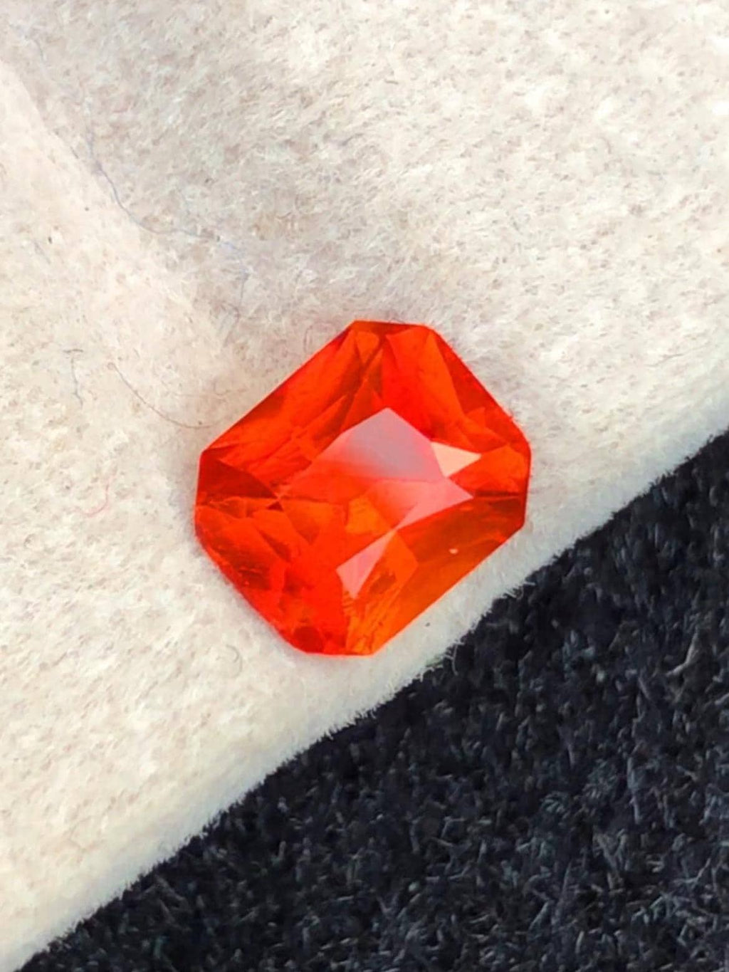 Orange Clinohumite 0.77ct Octagonal Cut Certified – Afghanistan