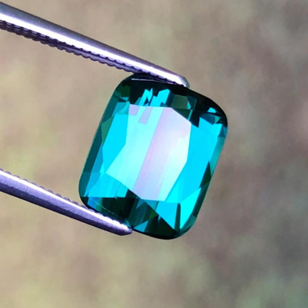 Blue Tourmaline 4.90 Carat Cushion Cut – Afghanistan Gemstone