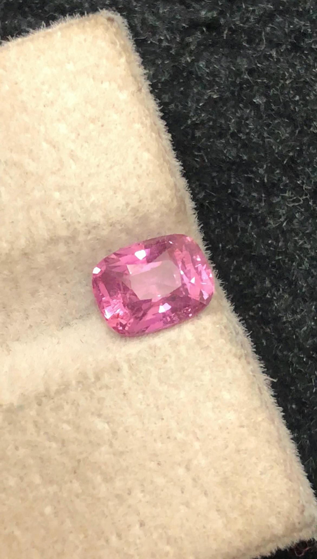Padparadscha Sapphire 1.19 ct Cushion Cut – Orangy-Pink Radiance No Heat Certified