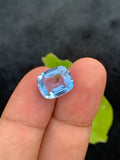 Santa Maria Aquamarine Gemstone: 4.55 CT Deep Blue Cushion Cut