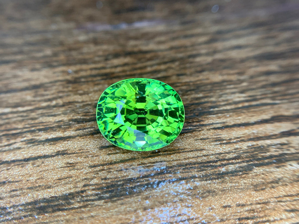 Mint Green Tourmaline Ring Stone: Faceted Oval Gemstone, 5.05 CT