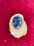 Royal Blue Spinel Gemstone: Pear Shape Faceted Loose Stone, 1.65 CT