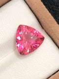 Hot Pink Rubellite 5.10ct Trillion Brilliant-Cut Madagascar