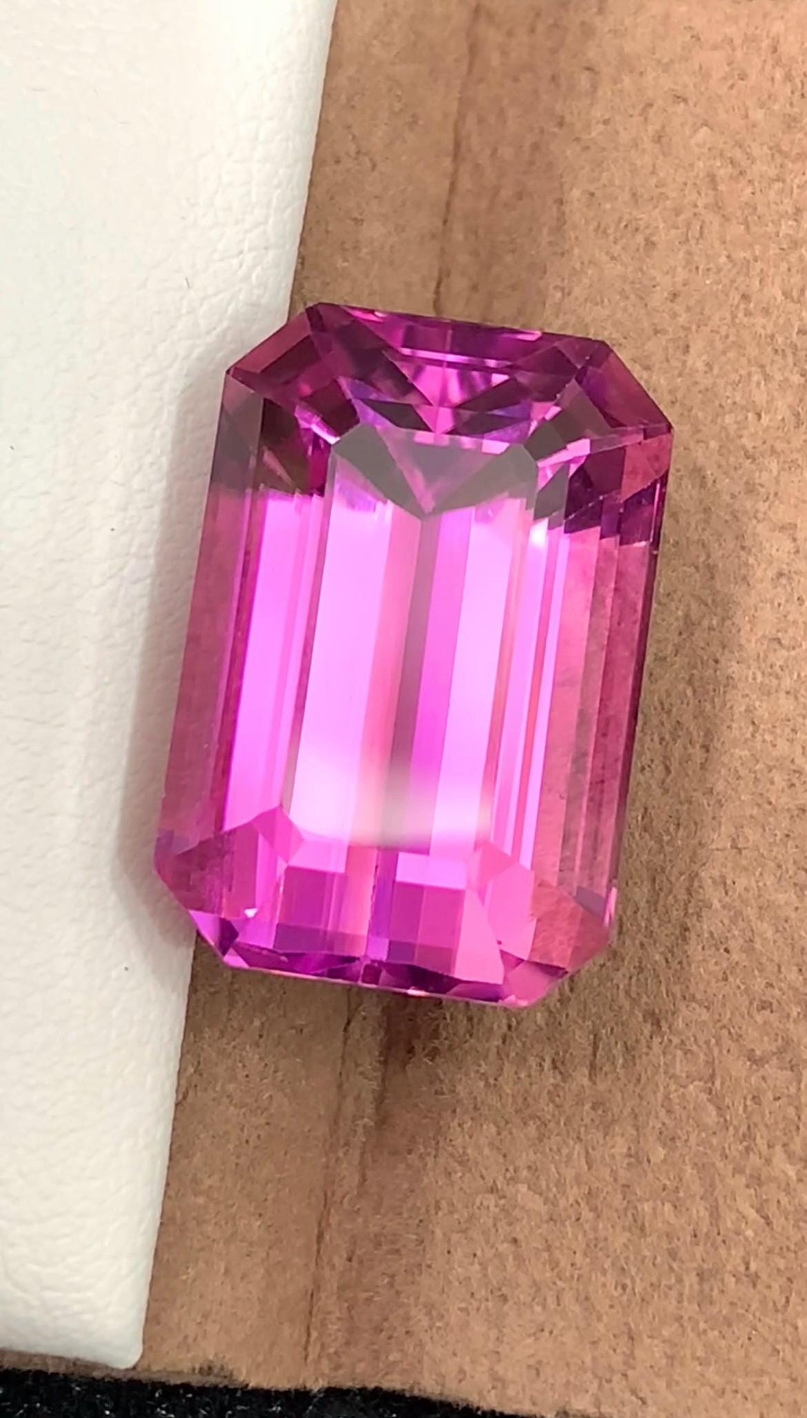 Pink Kunzite 38.20 Carat Emerald Cut Loose Gemstone from Afghanistan