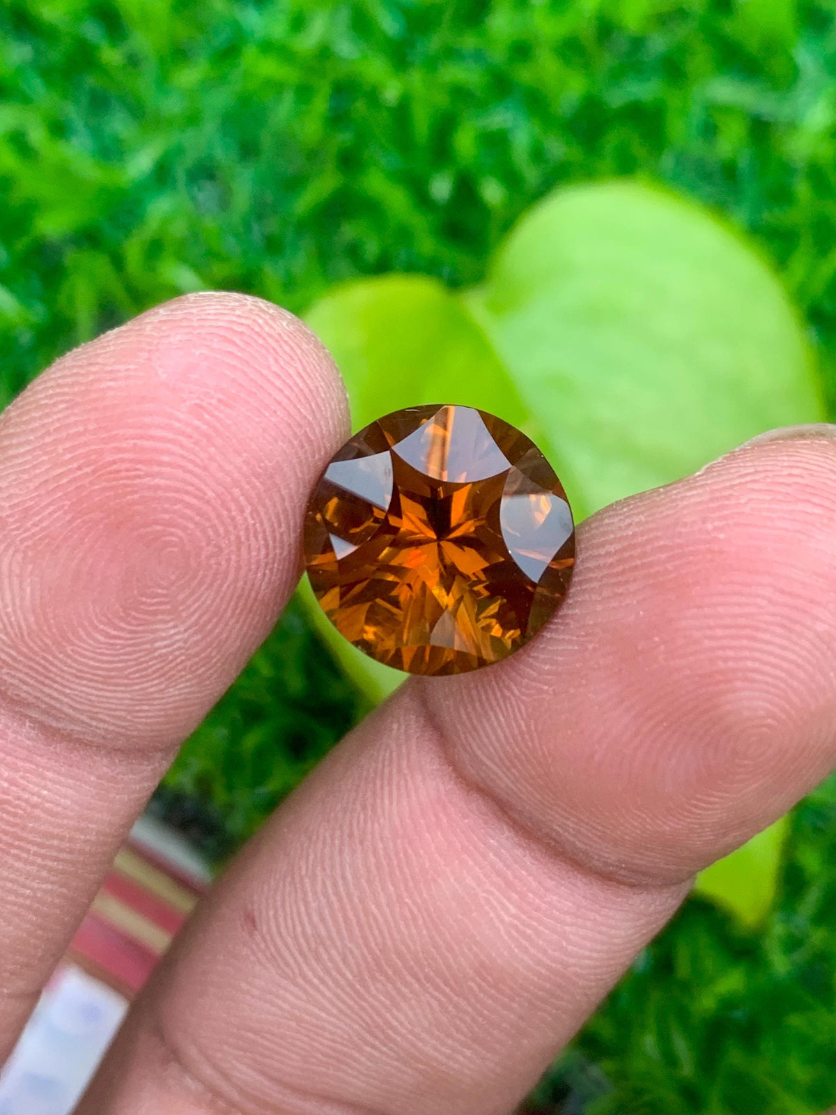 Natural Citrine Gemstone: 6 Carat Orange Cushion Cut, November Birthstone