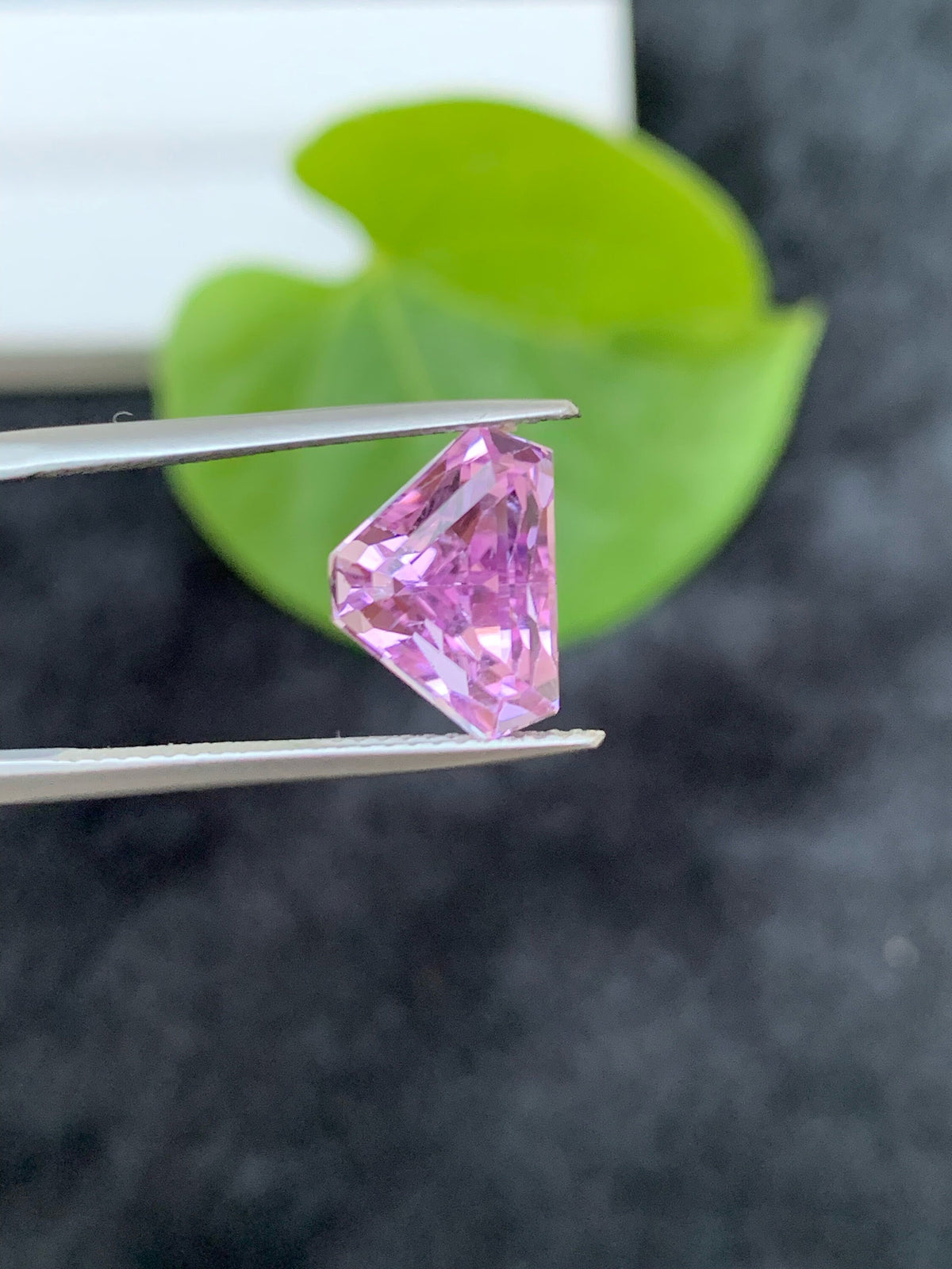 Natural Pink Kunzite Gemstone: 5.45 CT Trillion Cut, October Birthstone