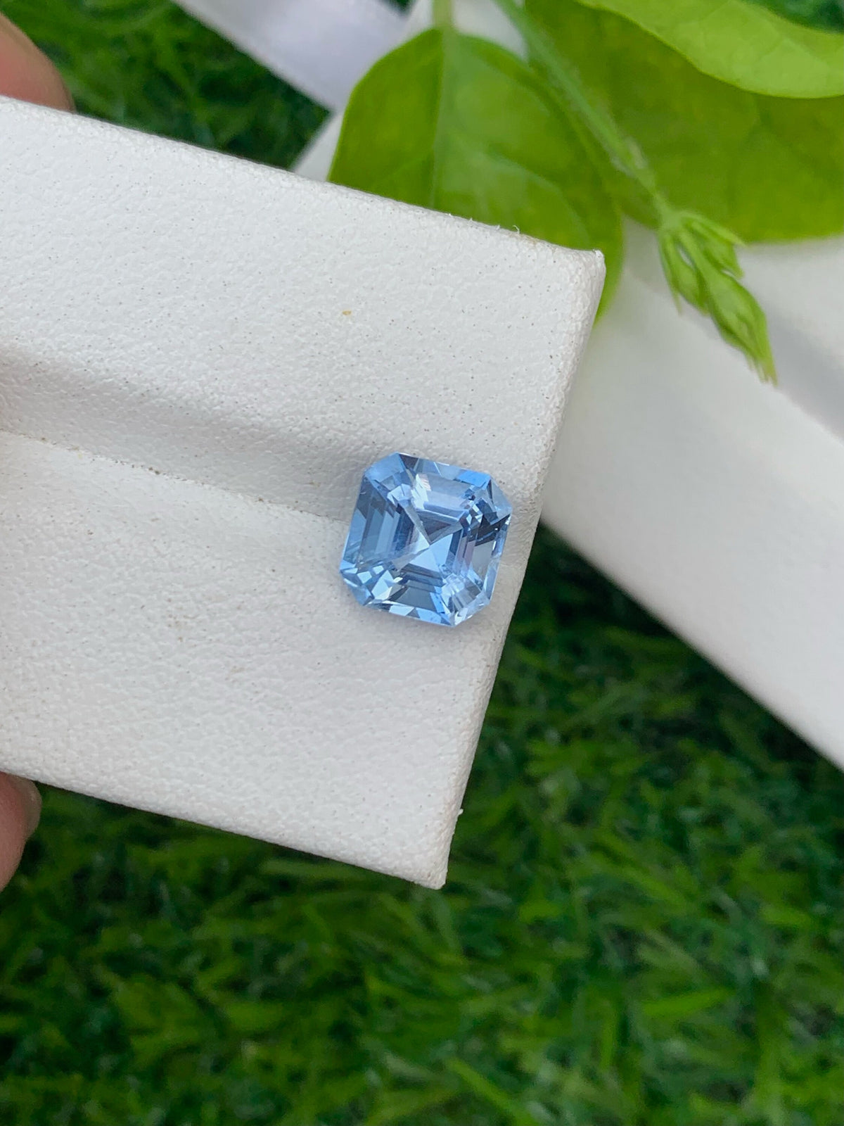 Santa Maria Aquamarine Gemstone: 2.05 Carat Asscher Cut Beryl