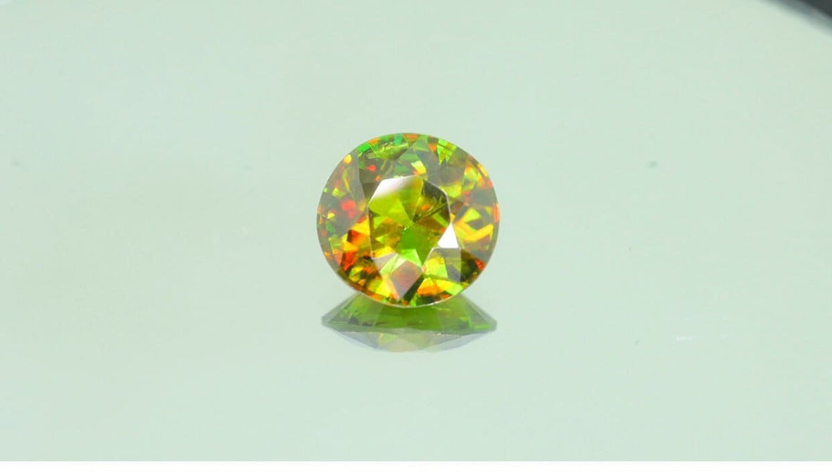 1.90 Carat Nugget Green Chrome Sphene Loose Gemstone
