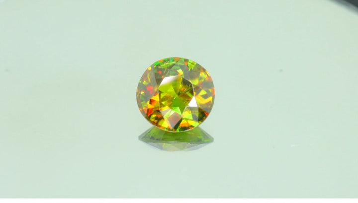 1.90 Carat Nugget Green Chrome Sphene Loose Gemstone