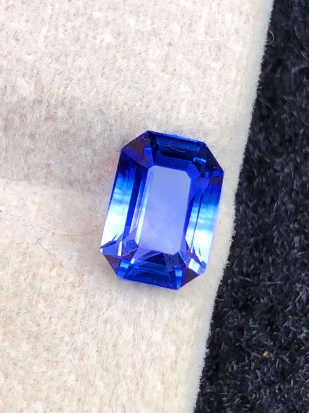 Blue Sapphire 1.48ct Emerald Octagonal Cut Madagascar