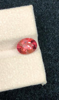 Sunset Padparadscha Sapphire: 2.60 Carat Oval Gemstone