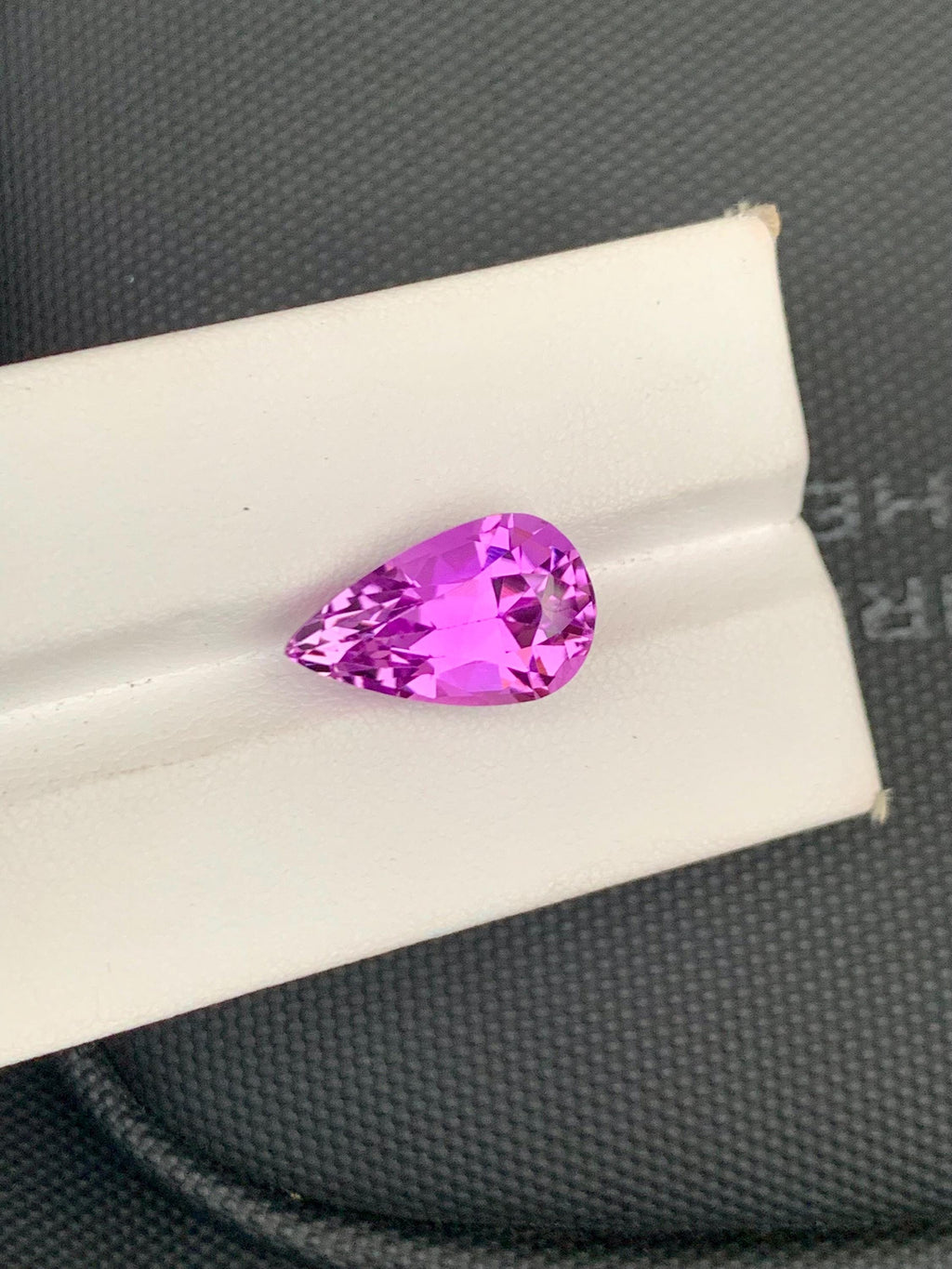Deep Pink Kunzite Gemstone: Faceted Pear Cut, October Birthstone, 11.67 CT