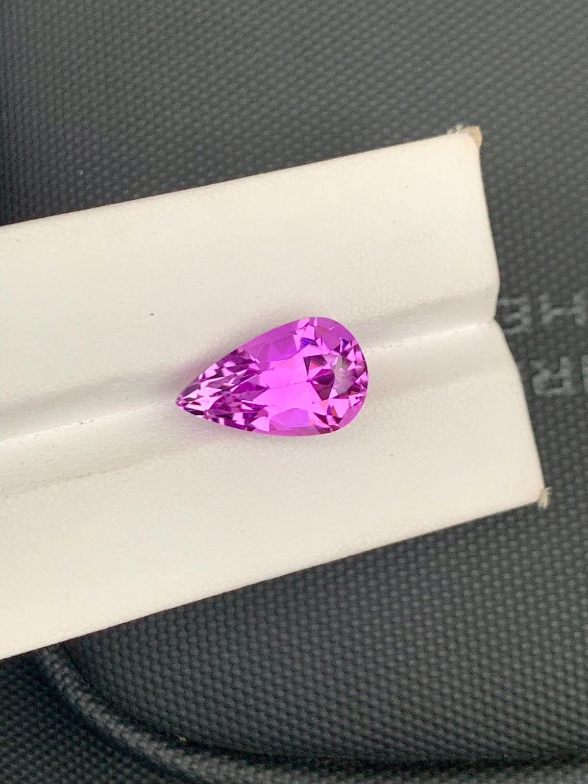 Deep Pink Kunzite Gemstone: Faceted Pear Cut, October Birthstone, 11.67 CT