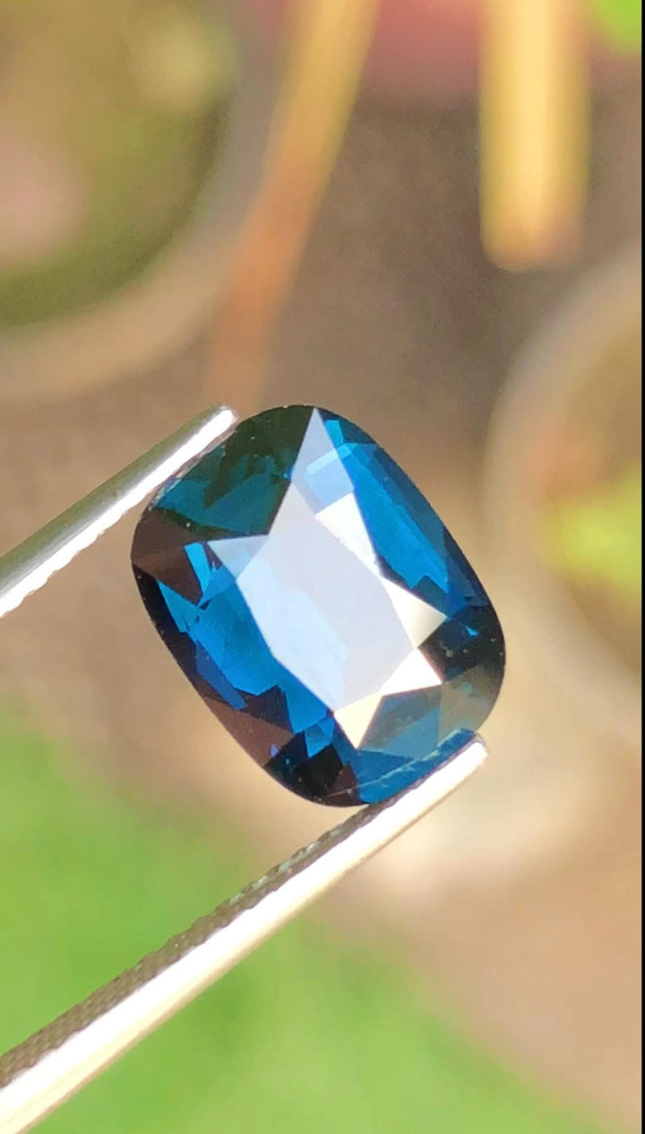 Natural Cobalt Spinel 3.62 Ct in Cushion Cut From Tanzania