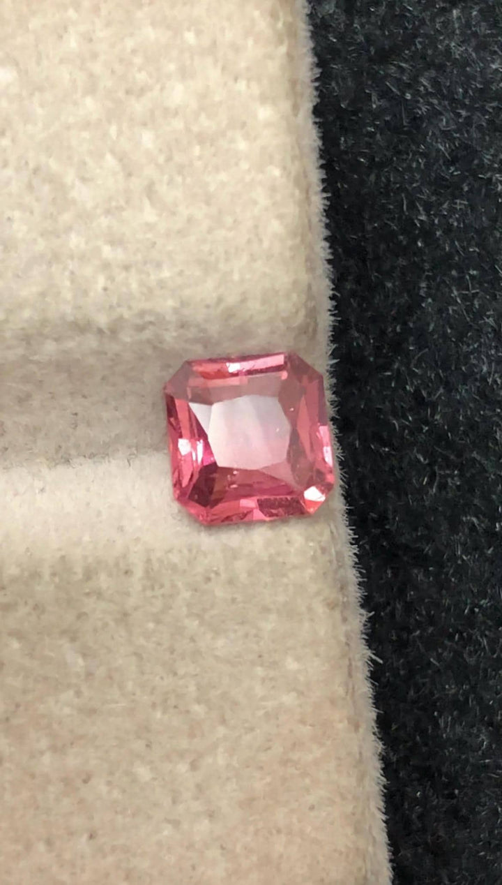 Sunset Padparadscha Sapphire 0.82 ct Fancy Octagonal Cut – From Madagascar With Certificate