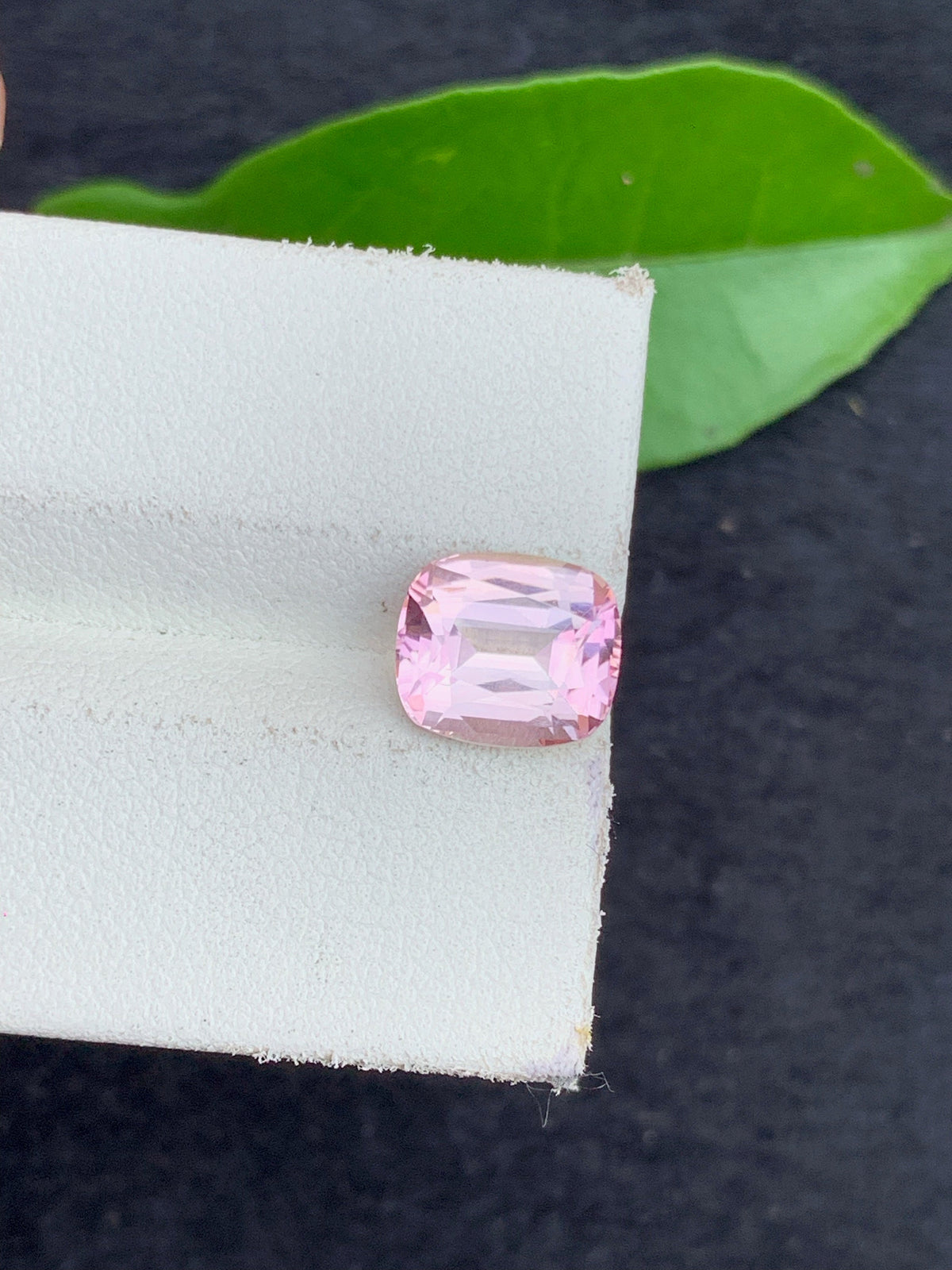 Baby Pink Tourmaline Gemstone: 2.85 CT Cushion Cut, October Birthstone