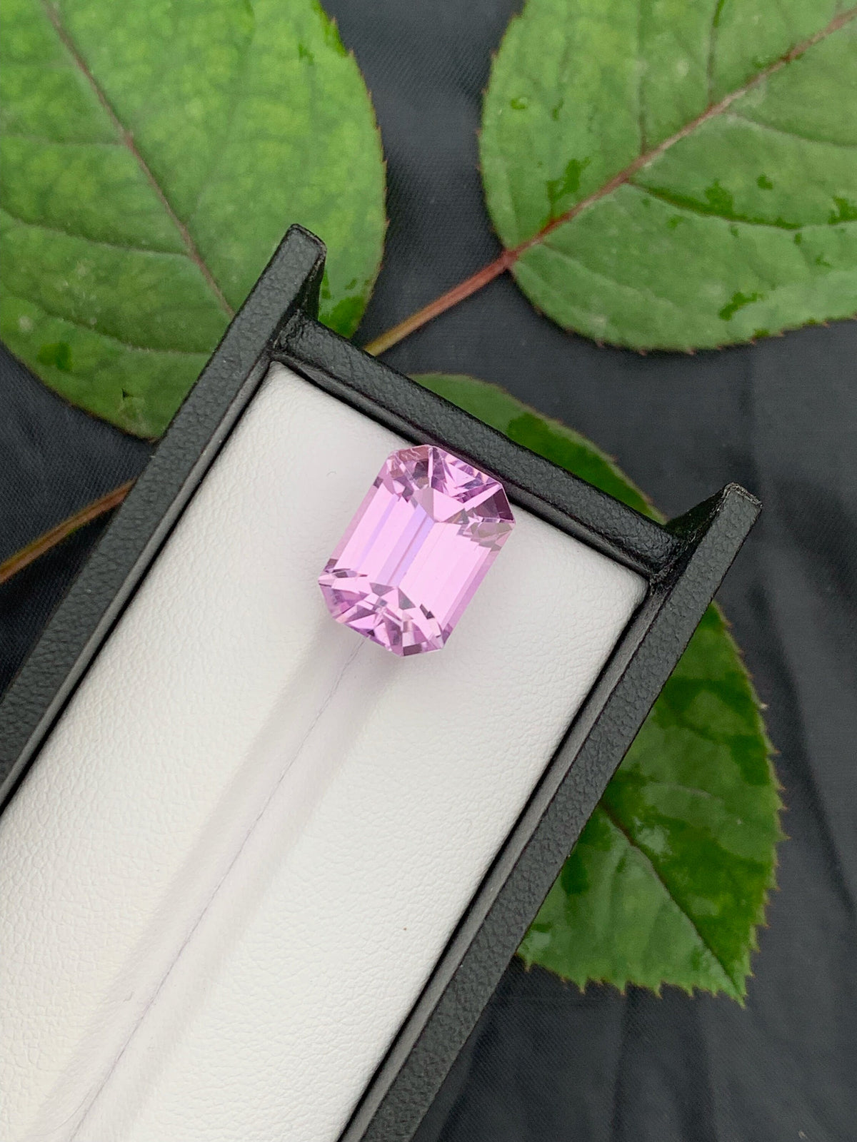 14 CT Pink Kunzite Gemstone: Emerald Cut Loose Stone
