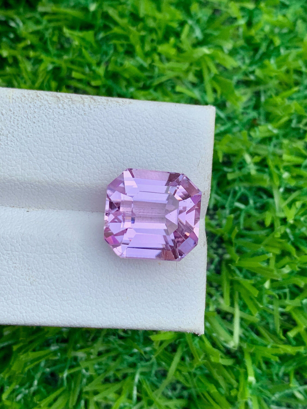 Natural Pink Kunzite Gemstone: 12.35 CT Asscher Cut Loose Stone