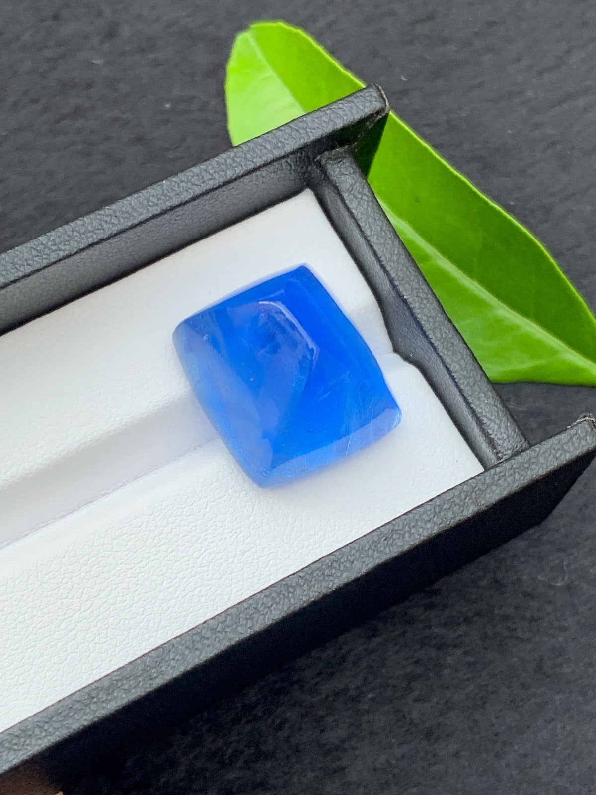 Deep Blue Aquamarine Sugar Loaf Cabochon: 30 Carat March Birthstone