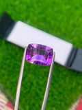 Light Purple Amethyst Gemstone: Flawless Cushion Cut, 8.75 CT