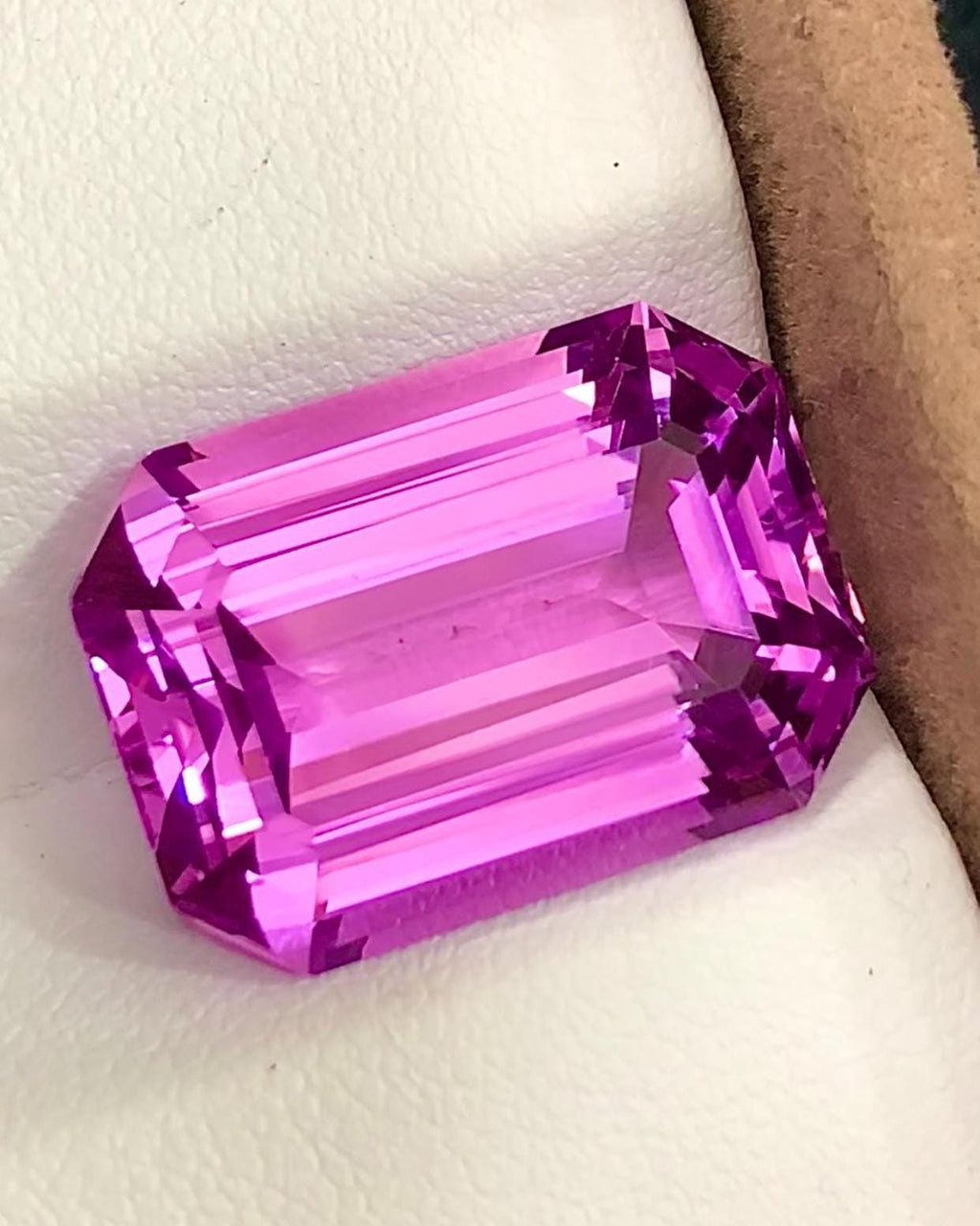 Pink Kunzite 29.60Carat Emerald Cut Loose Gemstone from Afghanistan