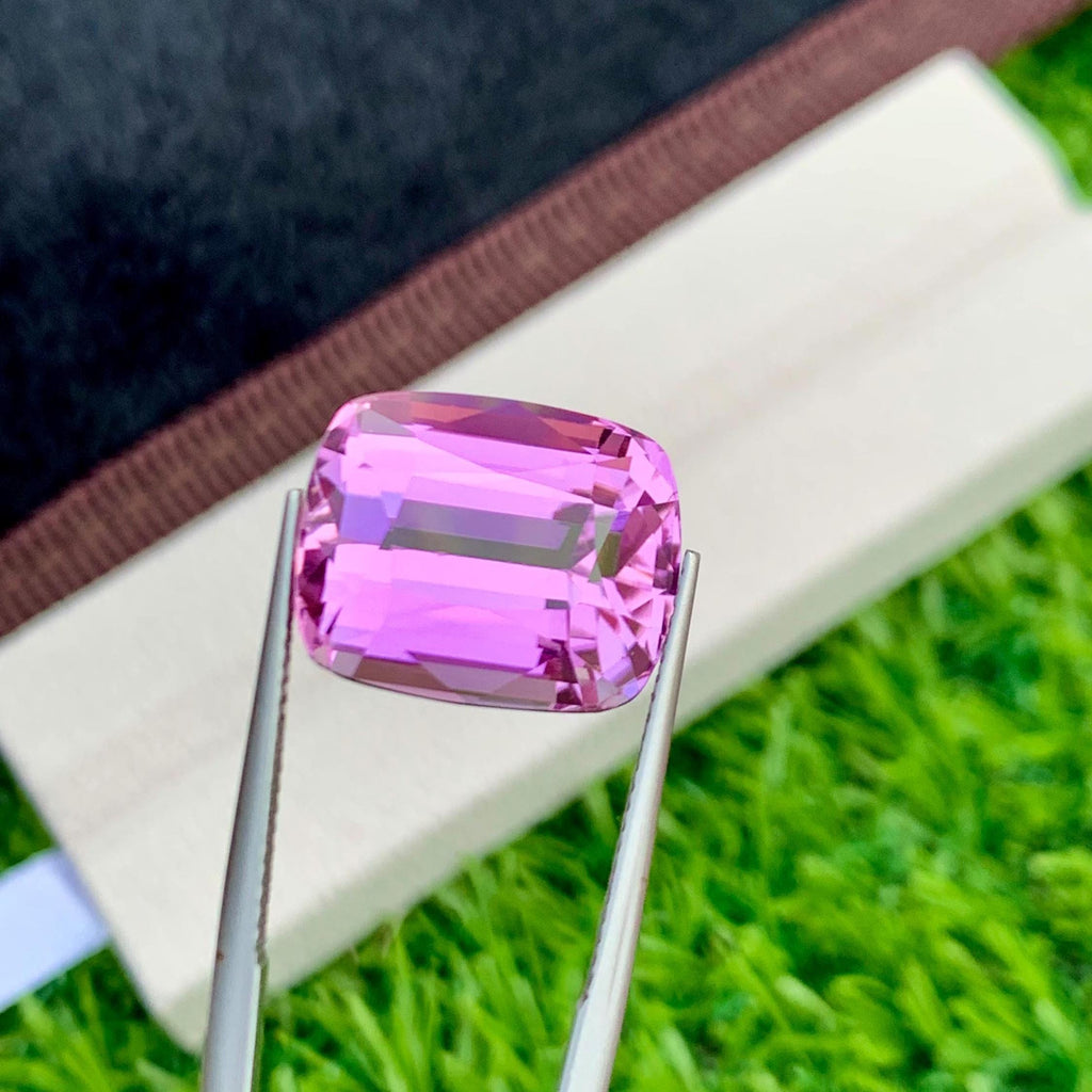 Pink Kunzite 19.45ct Cushion Cut – Elegant Afghan Gemstone
