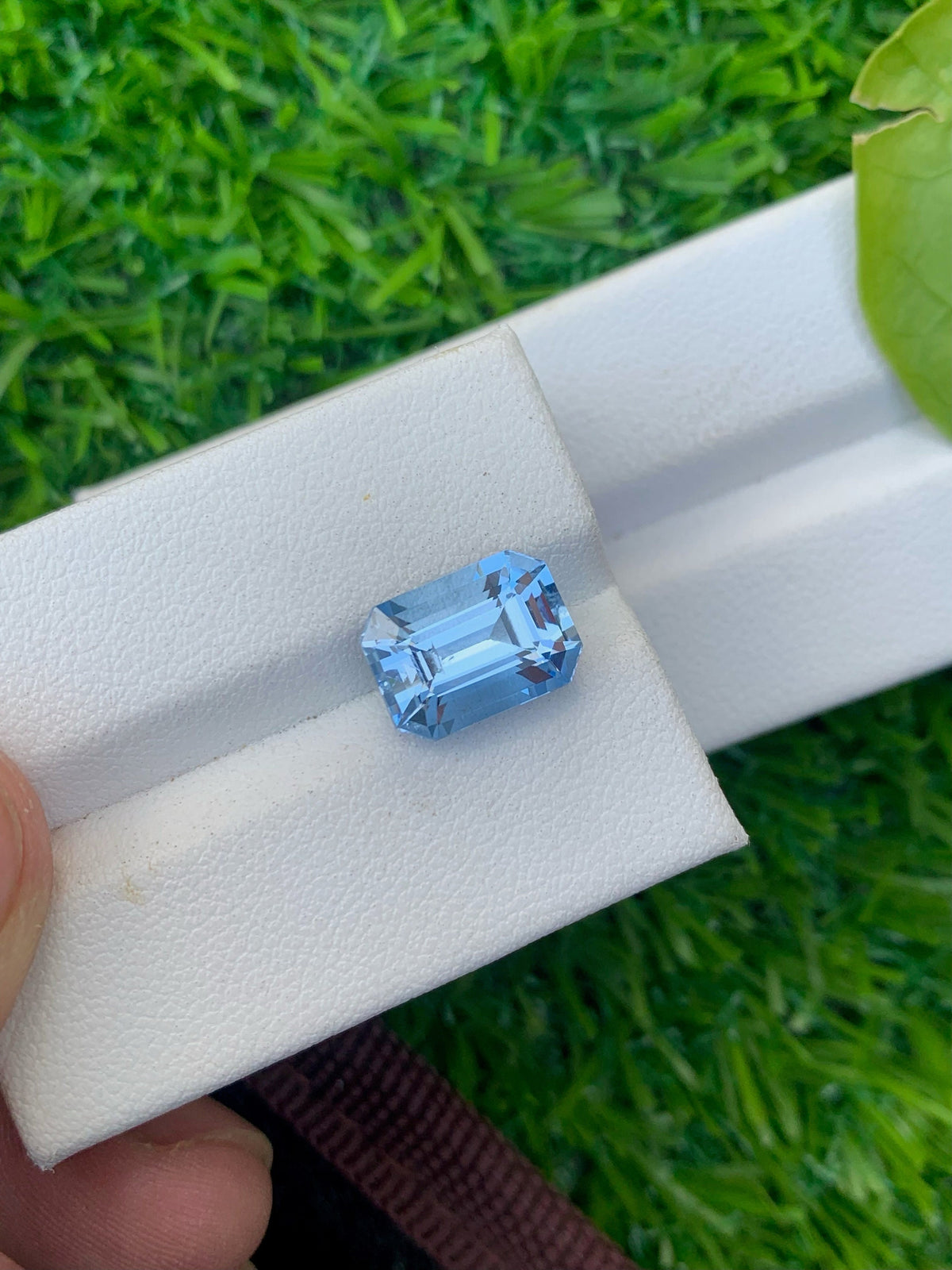 Santa Maria Aquamarine Stone: 4.10 CT Emerald Cut Loose Gemstone