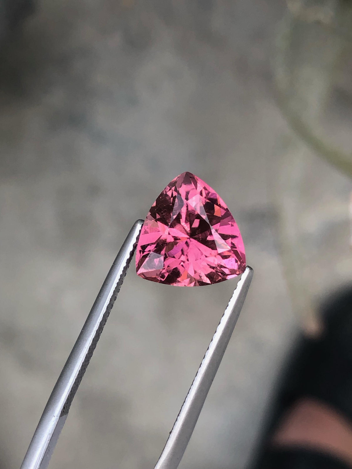 Natural Pink Tourmaline Gemstone: 5.00 CT Trillion Cut, Afghanistan Origin