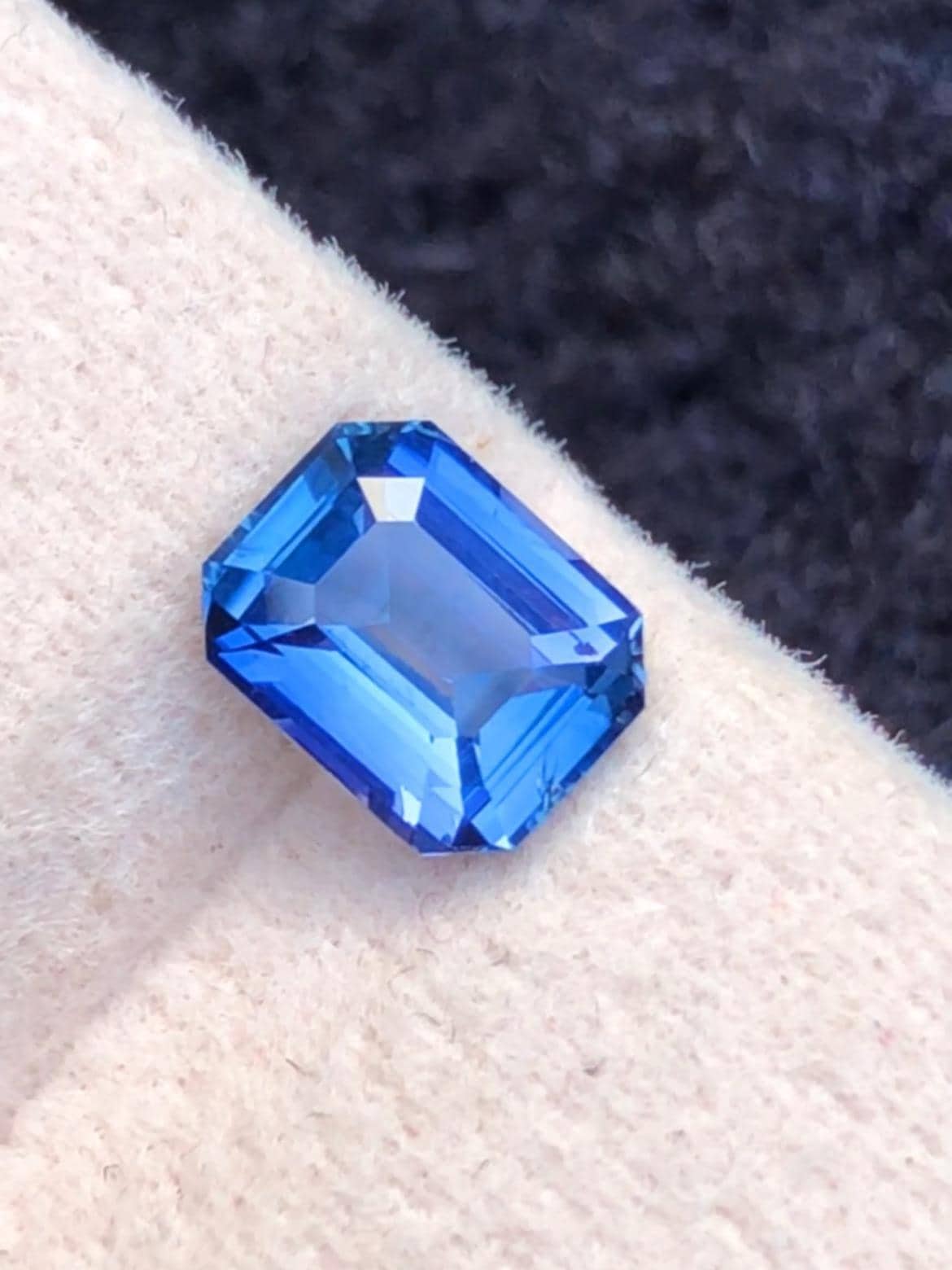 Blue Sapphire 1.14ct Emerald Octagonal Cut Madagascar