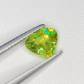 Green Sphene 1.60ct Heart Cut with Exceptional Fire  – Pakistan