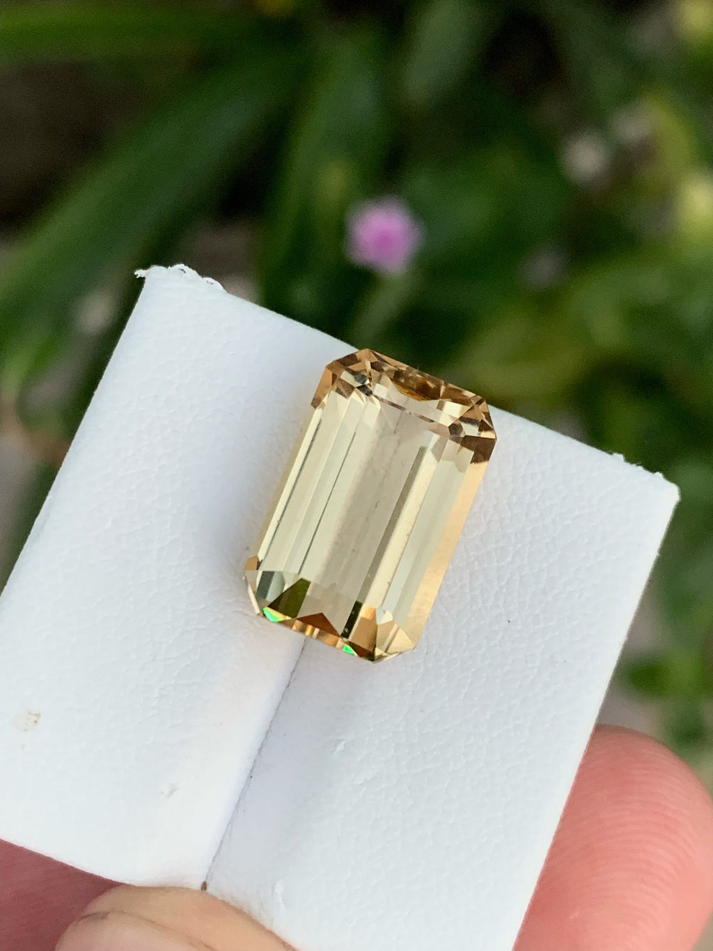 Natural Sherry Topaz Gemstone: Emerald Cut, 11.60 Carats