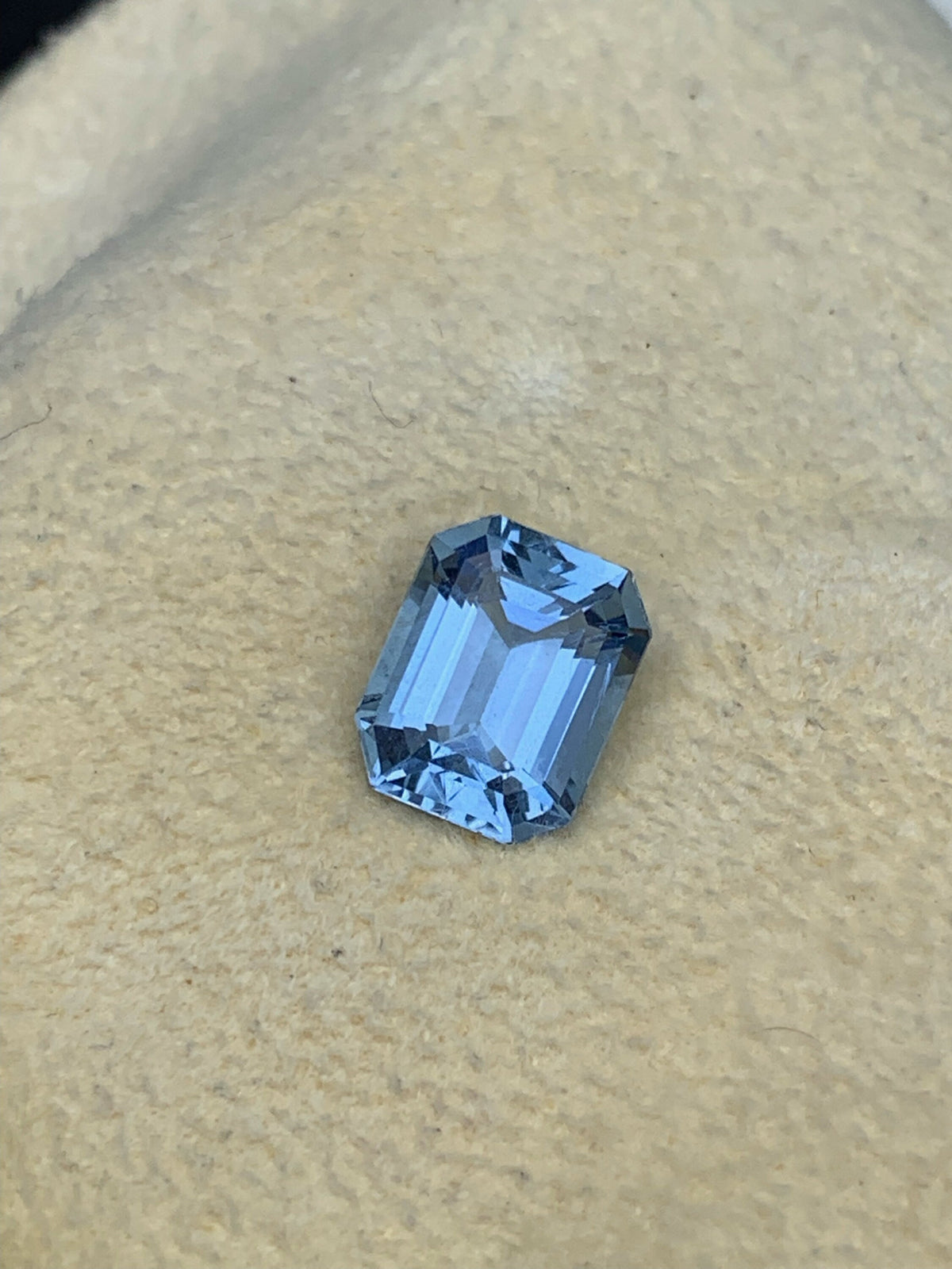 Santa Maria Blue Aquamarine Gemstone, Emerald Cut Beryl, 3.30 Carats