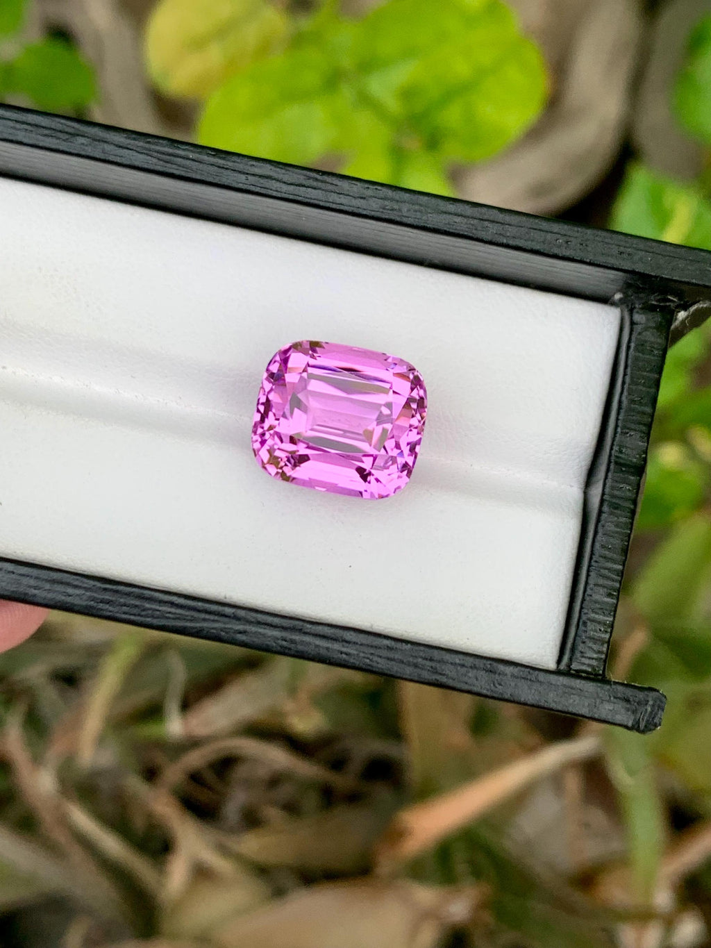 Natural Pink Kunzite Gemstone: 23.30 CT Cushion Cut, Afghanistan