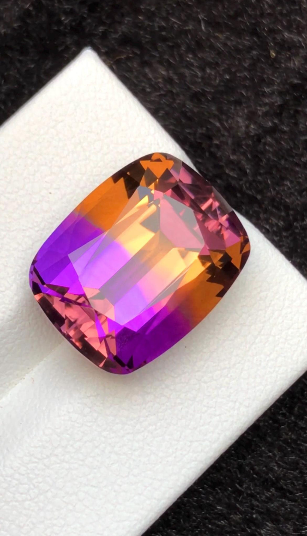 Bi-Color Ametrine 15.80ct Cushion Cut – Gemstone from Brazil