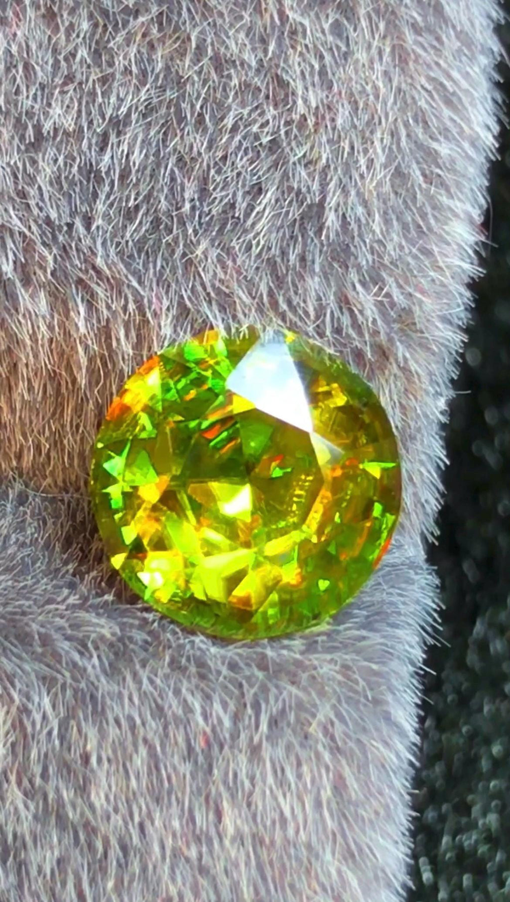 Sphene Titanite 1.90 ct Oval Cut Green Gemstone from Skardu Pakistan