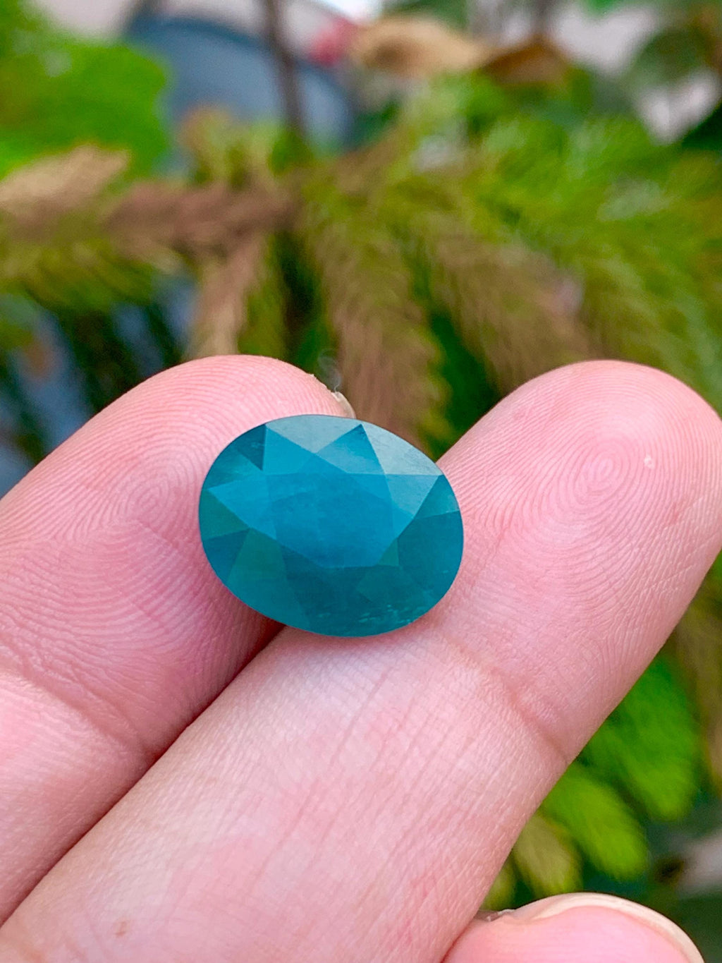 Grandidierite Cabochon: 9.30 CT Bluish Green Gemstone from Madagascar