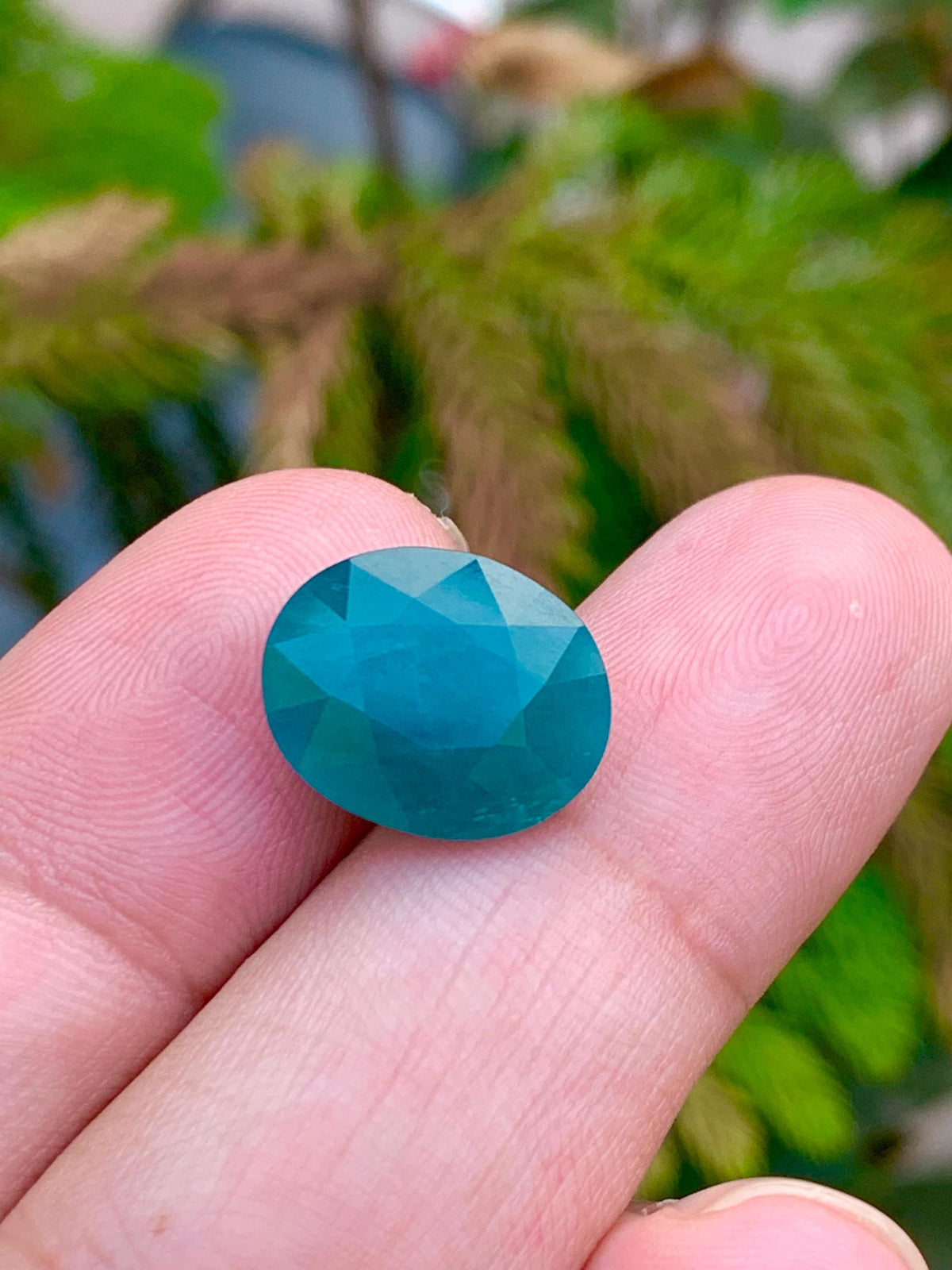 Grandidierite Cabochon: 9.30 CT Bluish Green Gemstone from Madagascar