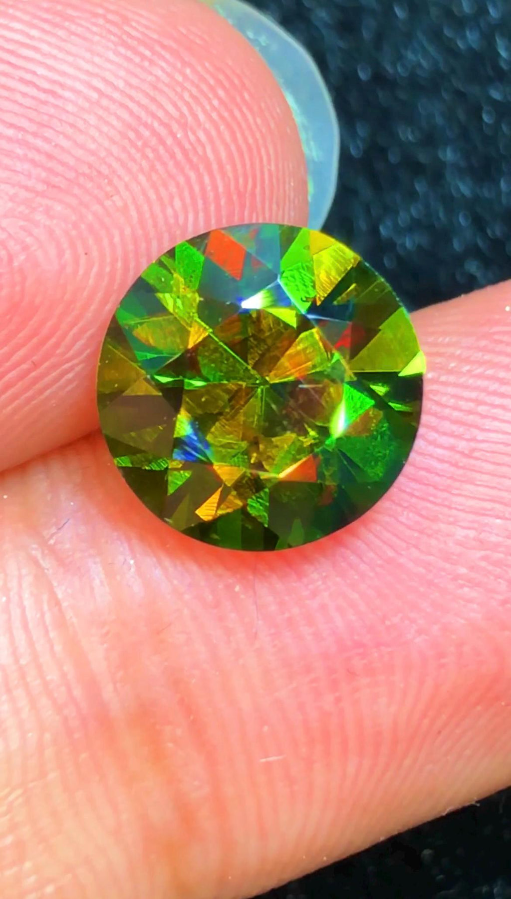 Sphene Titanite 3.90 ct Oval Cut Green Gemstone from Skardu Pakistan