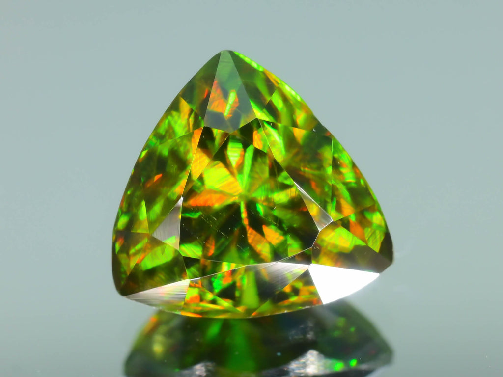 2.10 Carat Nugget Green Chrome Sphene Gemstone, Pakistan