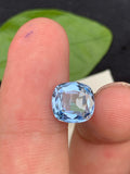Santa Maria Blue Aquamarine Gemstone: 3.80 Carat Cushion Cut