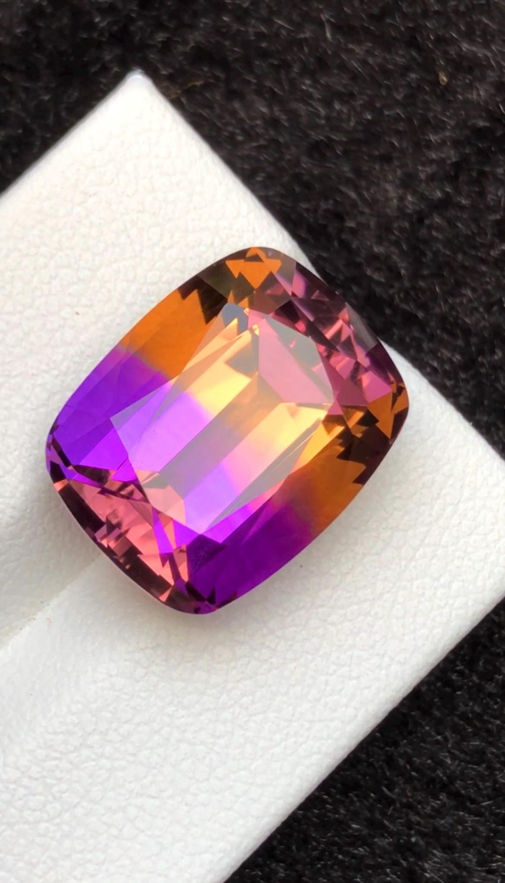Bi-Color Ametrine 15.80ct Cushion Cut – Gemstone from Brazil