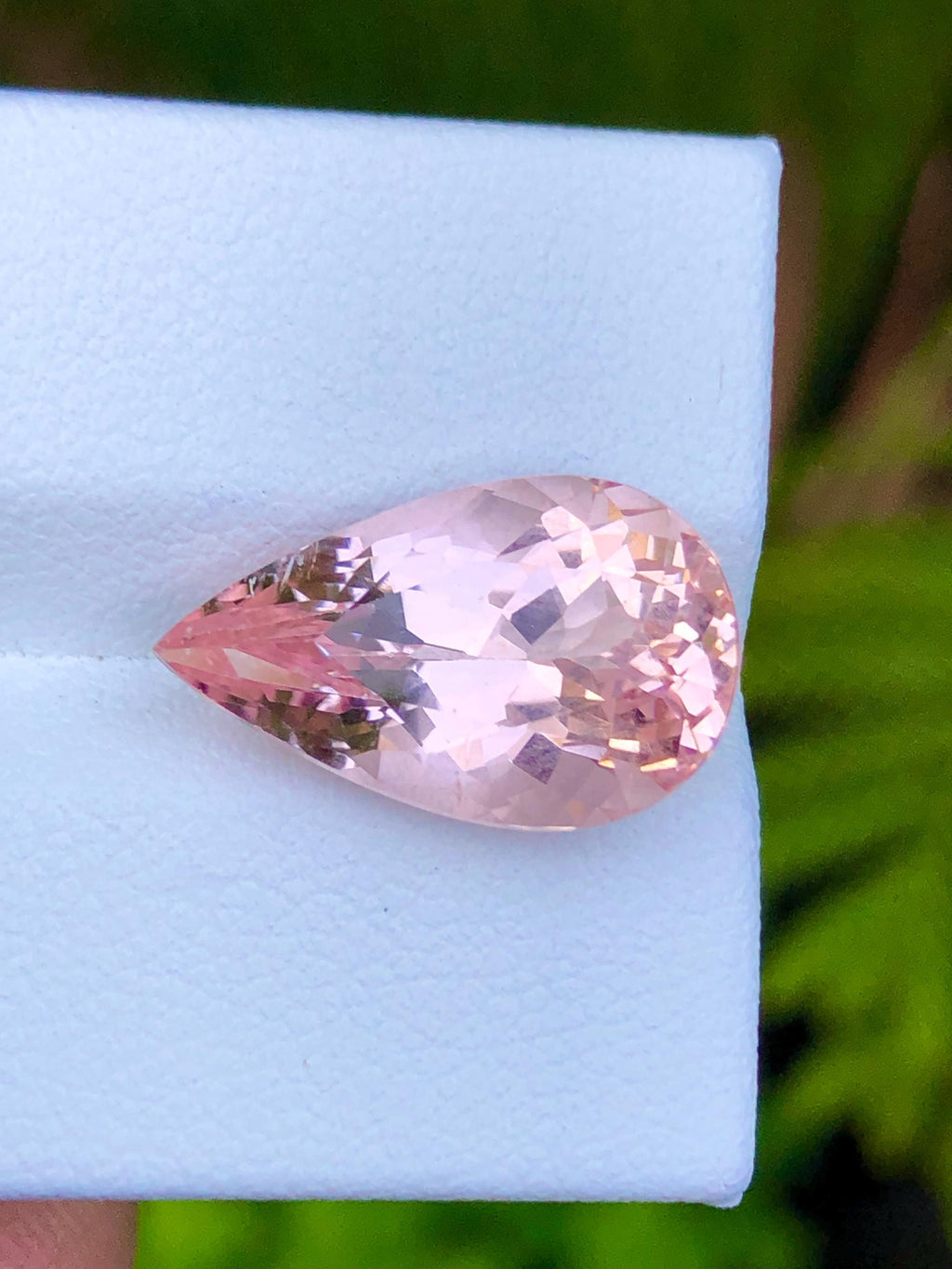 Pink Morganite 7.35 ct Pear Cut – From Pakistan
