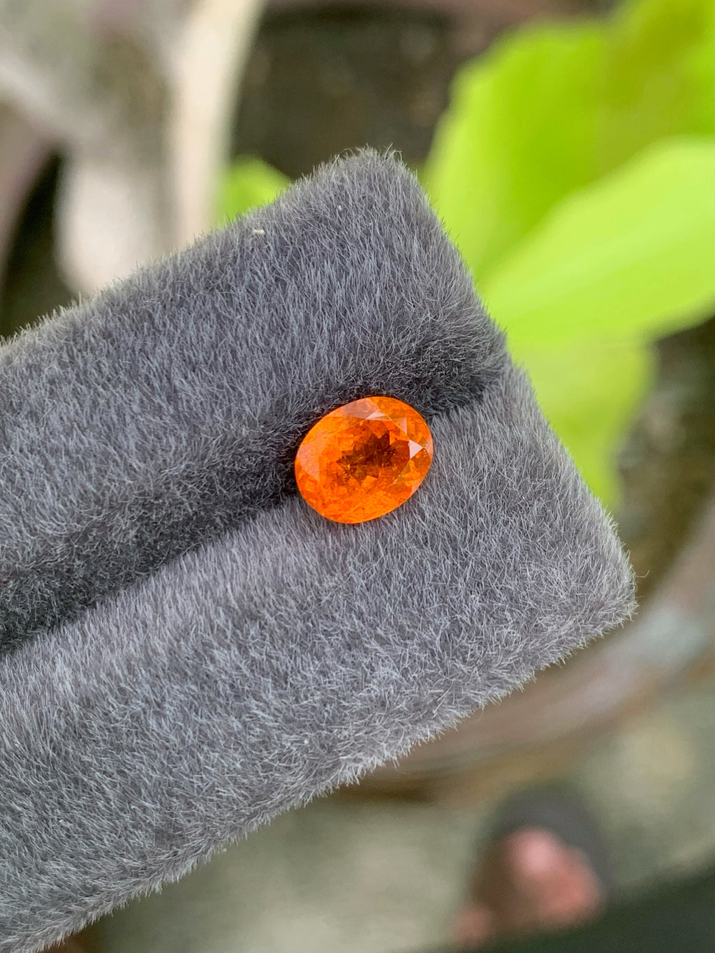 Natural Fanta Garnet Gemstone: Oval Cut, 3.60 CT, January Birthstone