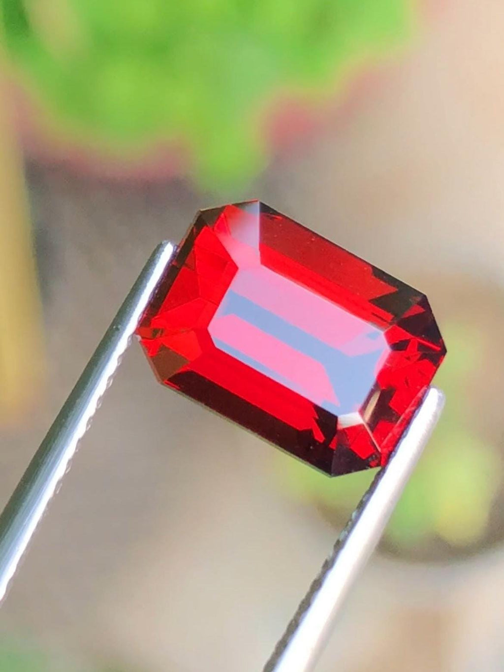 Almandine Garnet 6.06ct Emerald Octagonal Cut – Tanzania Certified
