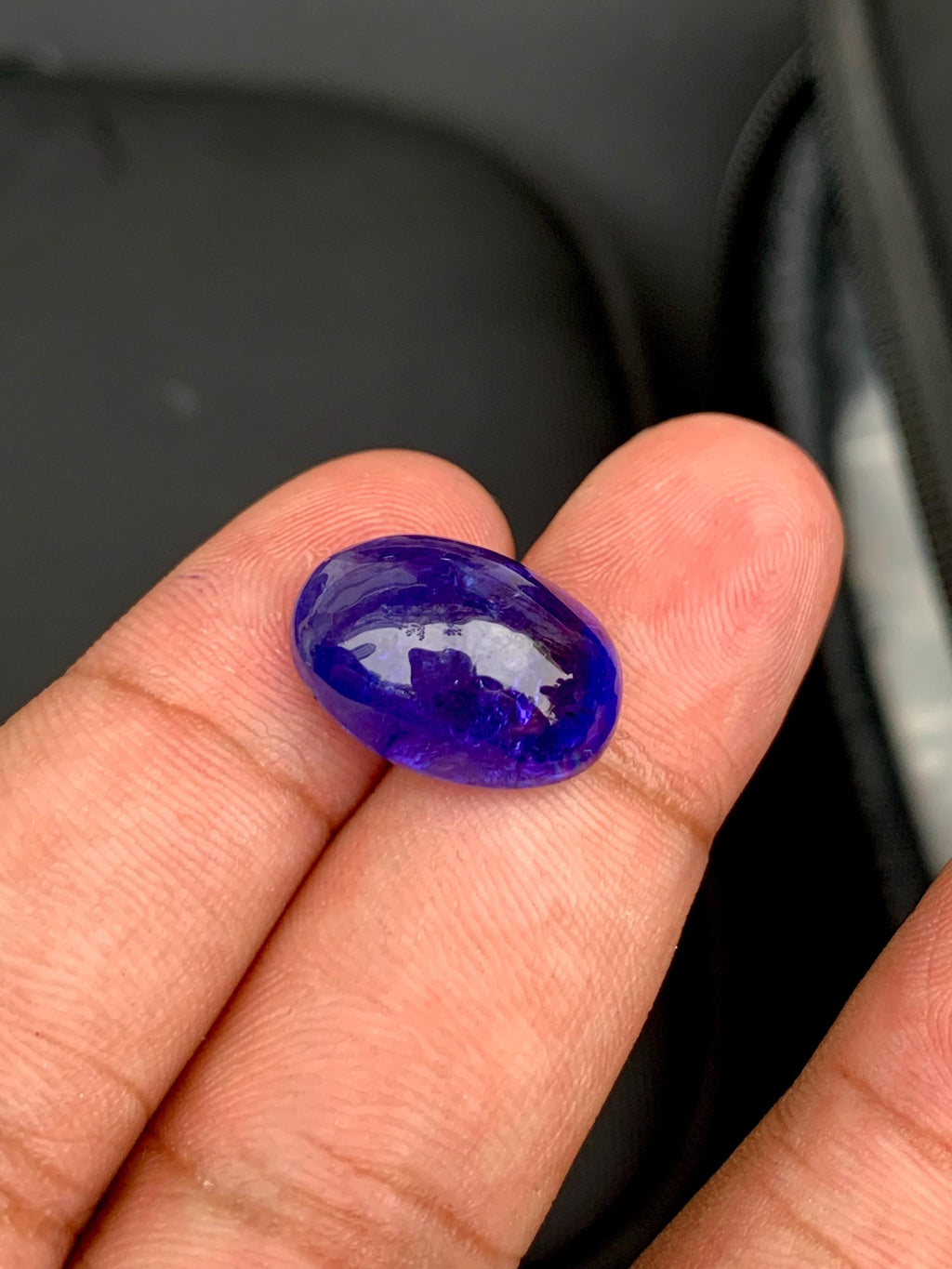 AAA Tanzanite Cabochon: 14.65 Carat Loose Gemstone - December Birthstone