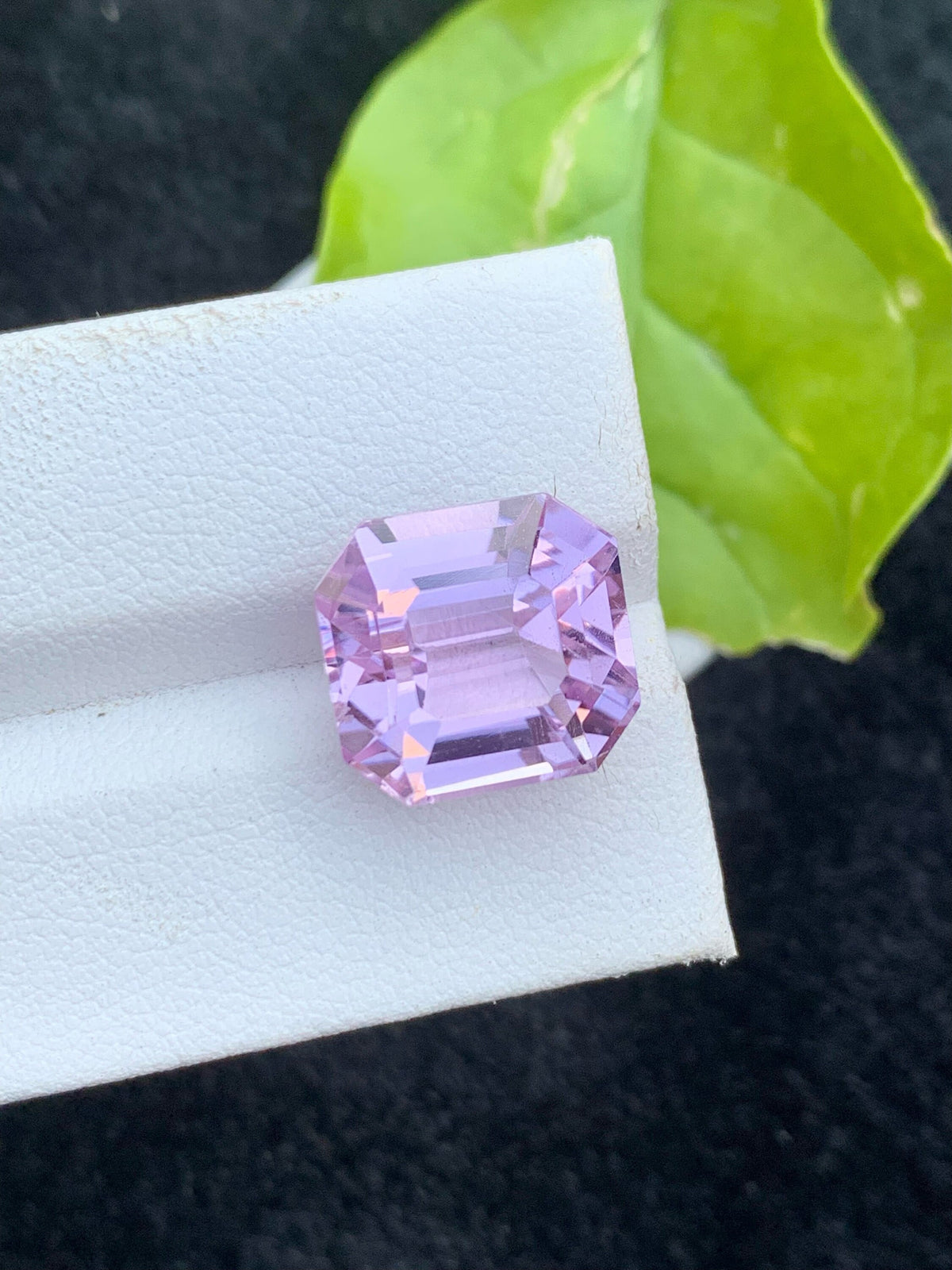 Natural Pink Kunzite Gemstone: 12.35 CT Asscher Cut Loose Stone