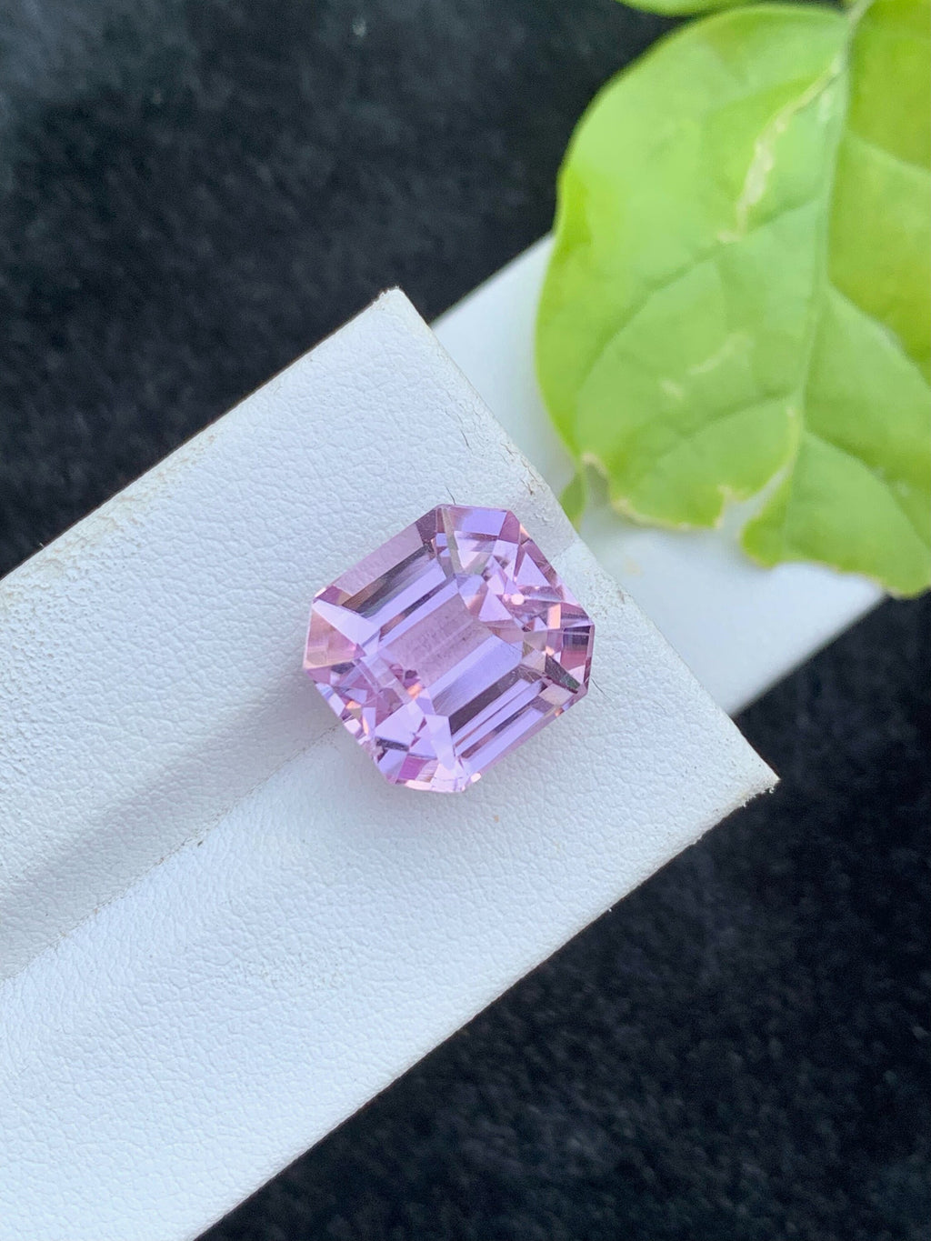 Natural Pink Kunzite Gemstone: 12.35 CT Asscher Cut Loose Stone